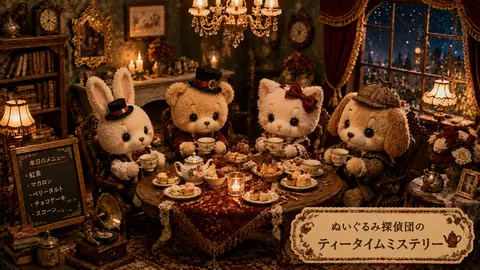 ぬいぐるみ探偵団の夜のティーパーティー thumbnail