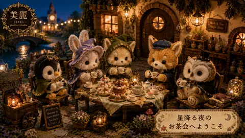 星降る夜のぬいぐるみ茶会 thumbnail