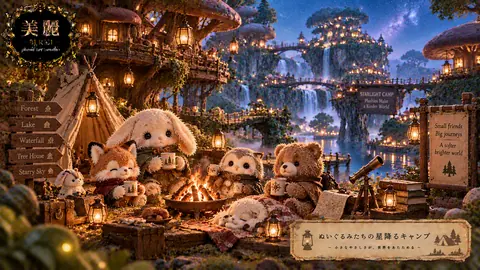 ぬいぐるみたちの星降るキャンプ thumbnail