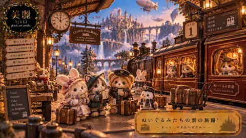雲の駅とぬいぐるみ列車の旅 thumbnail