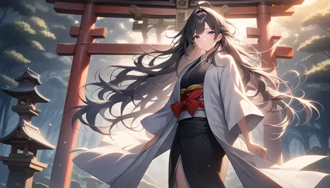 着物女性フラットイラスト AI Art Preview 003 thumbnail