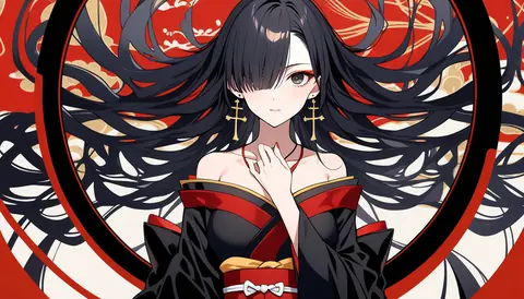 着物女性フラットイラスト AI Art Preview 011 thumbnail