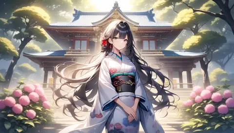 着物女性フラットイラスト AI Art Preview 012 thumbnail