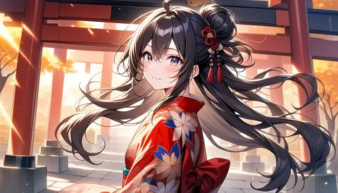 着物女性フラットイラスト AI Art Preview 013 thumbnail