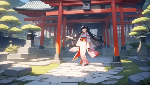 着物女性フラットイラスト AI Art Preview 017 thumbnail