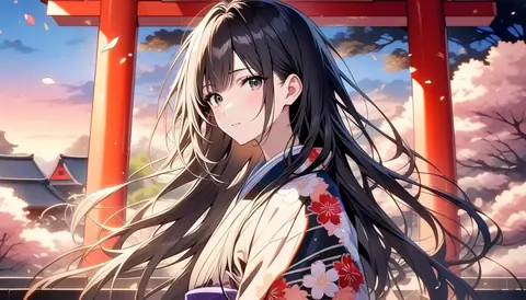 着物女性フラットイラスト AI Art Preview 025 thumbnail