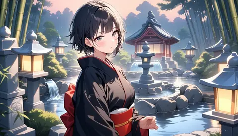 着物女性フラットイラスト AI Art Preview 033 thumbnail