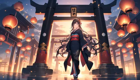 着物女性フラットイラスト AI Art Preview 034 thumbnail