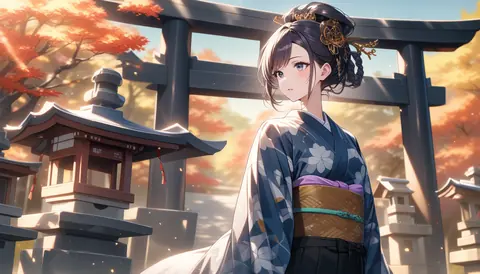 着物女性フラットイラスト AI Art Preview 043 thumbnail