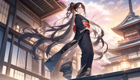 着物女性フラットイラスト AI Art Preview 049 thumbnail