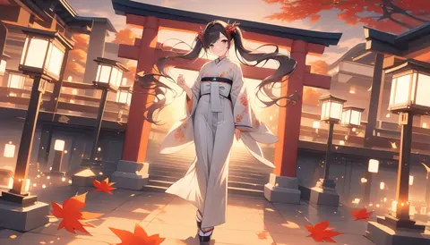 着物女性フラットイラスト AI Art Preview 061 thumbnail