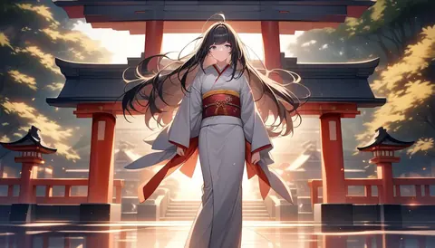 着物女性フラットイラスト AI Art Preview 063 thumbnail