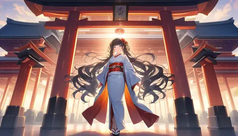 着物女性フラットイラスト AI Art Preview 065 thumbnail