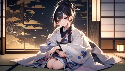 着物女性フラットイラスト AI Art Preview 071 thumbnail