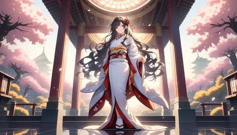 着物女性フラットイラスト AI Art Preview 080 thumbnail