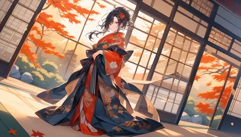 着物女性フラットイラスト AI Art Preview 091 thumbnail