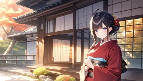 着物女性フラットイラスト AI Art Preview 095 thumbnail