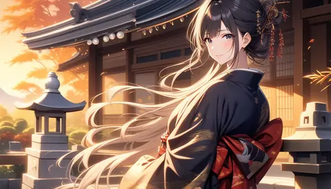 着物女性フラットイラスト AI Art Preview 098 thumbnail