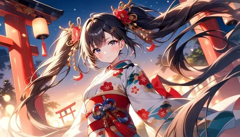 着物女性フラットイラスト AI Art Preview 099 thumbnail