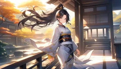 着物女性フラットイラスト AI Art Preview 101 thumbnail