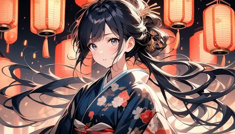 着物女性フラットイラスト AI Art Preview 105 thumbnail