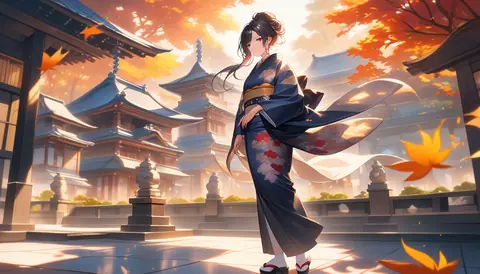 着物女性フラットイラスト AI Art Preview 106 thumbnail