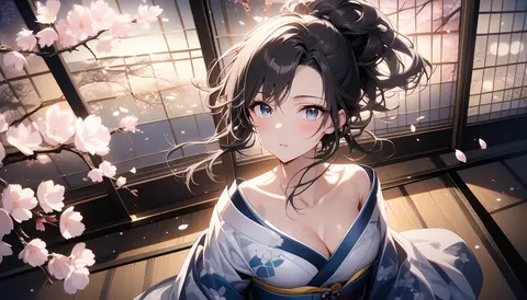 着物女性フラットイラスト AI Art Preview 116 thumbnail