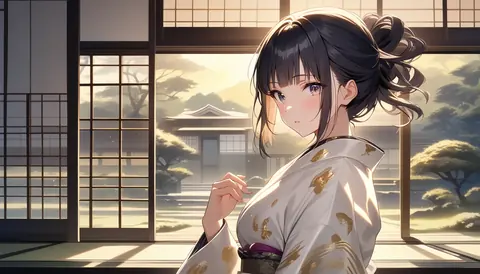 着物女性フラットイラスト AI Art Preview 122 thumbnail