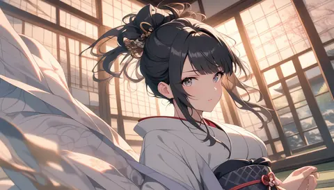 着物女性フラットイラスト AI Art Preview 133 thumbnail