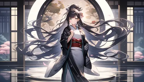 着物女性フラットイラスト AI Art Preview 134 thumbnail