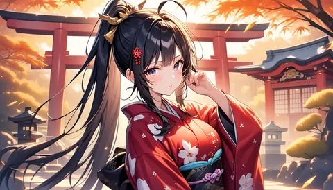 着物女性フラットイラスト AI Art Preview 136 thumbnail