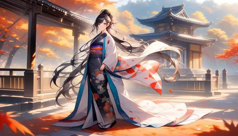 着物女性フラットイラスト AI Art Preview 137 thumbnail