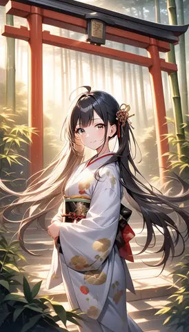 着物女性フラットイラスト AI Art Preview 139 thumbnail