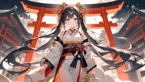 着物女性フラットイラスト AI Art Preview 142 thumbnail