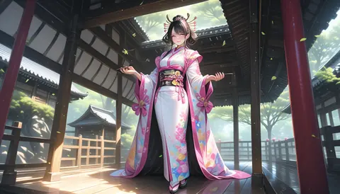 着物女性フラットイラスト AI Art Preview 146 thumbnail