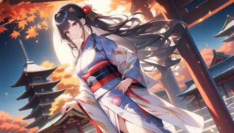 着物女性フラットイラスト AI Art Preview 147 thumbnail