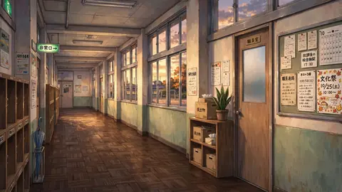 empty_school_hallway_sunset thumbnail