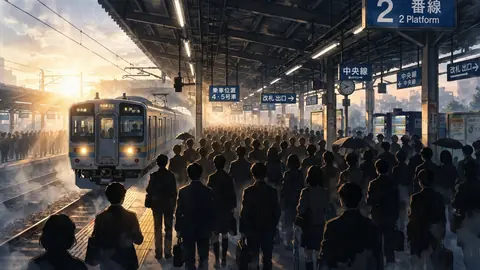 silhouetted_commuters_sunrise thumbnail