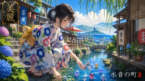 水音の町と美麗な夏祭り thumbnail