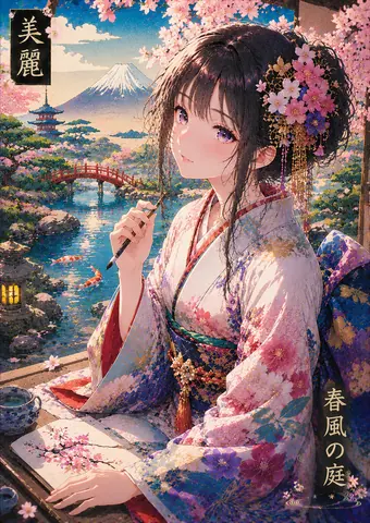 桜庭で描く春風の美麗姫 thumbnail