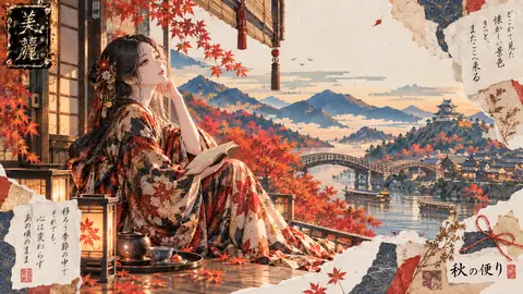 紅葉の縁側、遠い記憶 thumbnail