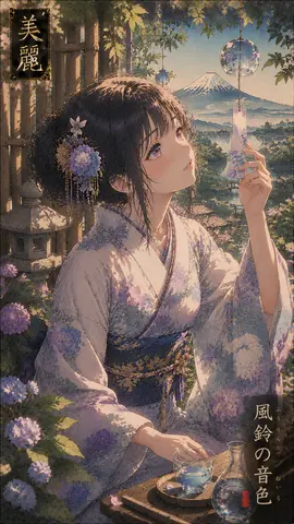 風鈴響く紫陽花の庭 thumbnail