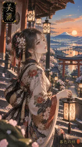 黄昏の社と灯籠の乙女 thumbnail