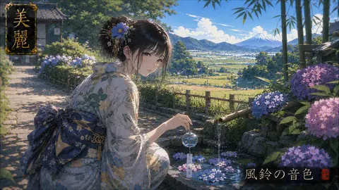 夏の里山と風鈴の音色 thumbnail