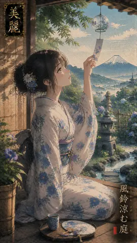 風鈴響く夏の庭 thumbnail