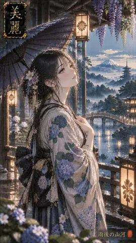 雨に佇む麗しき巫女 thumbnail