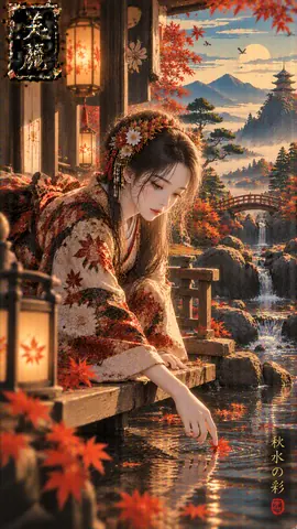 秋水に映る紅葉の美麗 thumbnail