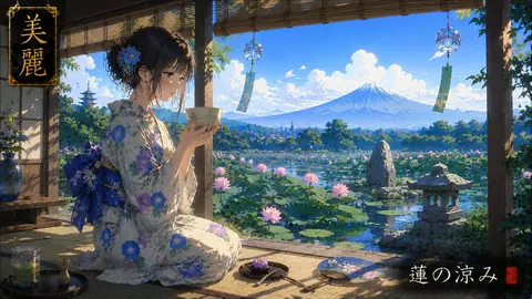 蓮の庭で楽しむ涼やかな茶会 thumbnail
