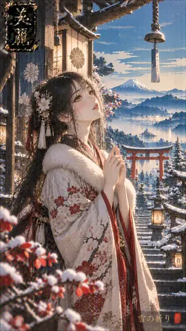 雪の祈り、美麗な冬の神社 thumbnail