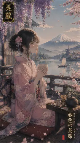 桜と藤に囲まれた春色の茶席 thumbnail
